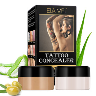 Cross-border ELAIMEI tattoo concealer waterproof sweat-proof cover birthmark tattoo scar long-lasting foundation liquid
