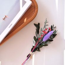 新款复古迷你花束天然永生花干花圣诞礼盒卡片装饰DIY手工花ins风