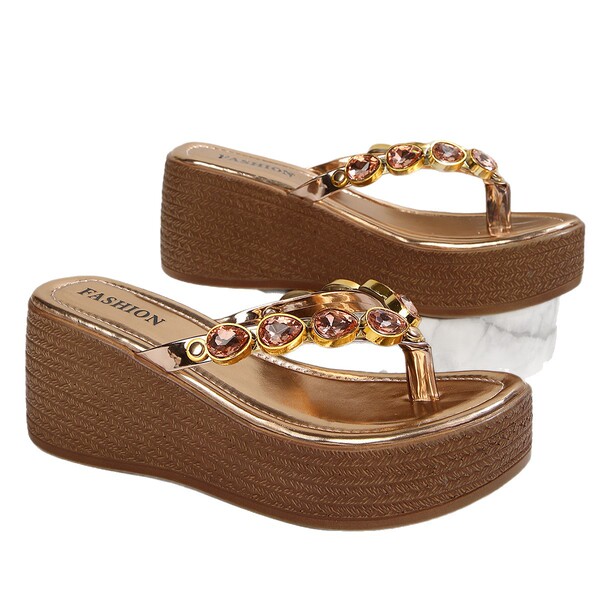 Summer sandals wedge heel platform heels