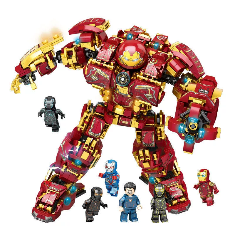 Lego, конструктор, фальшивые ногти, интеллектуальный робот, игрушка, Железный Человек, 6–10 лет