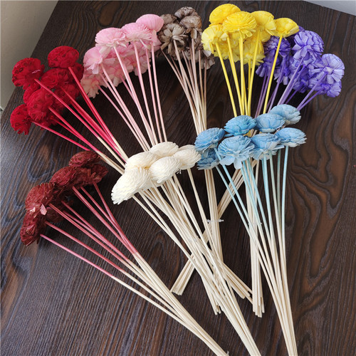 Artificial flowers, chrysanthemums and grass flowers, 4cm home decoration, artificial flowers, handmade flowers, aromatherapy, home furnishings and decorations