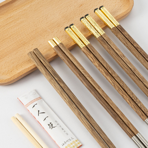 Chicken wing wood hot pot chopsticks with replaceable heads, extended male chopsticks, commercial sanitary disposable bamboo chopsticks with logo wholesale