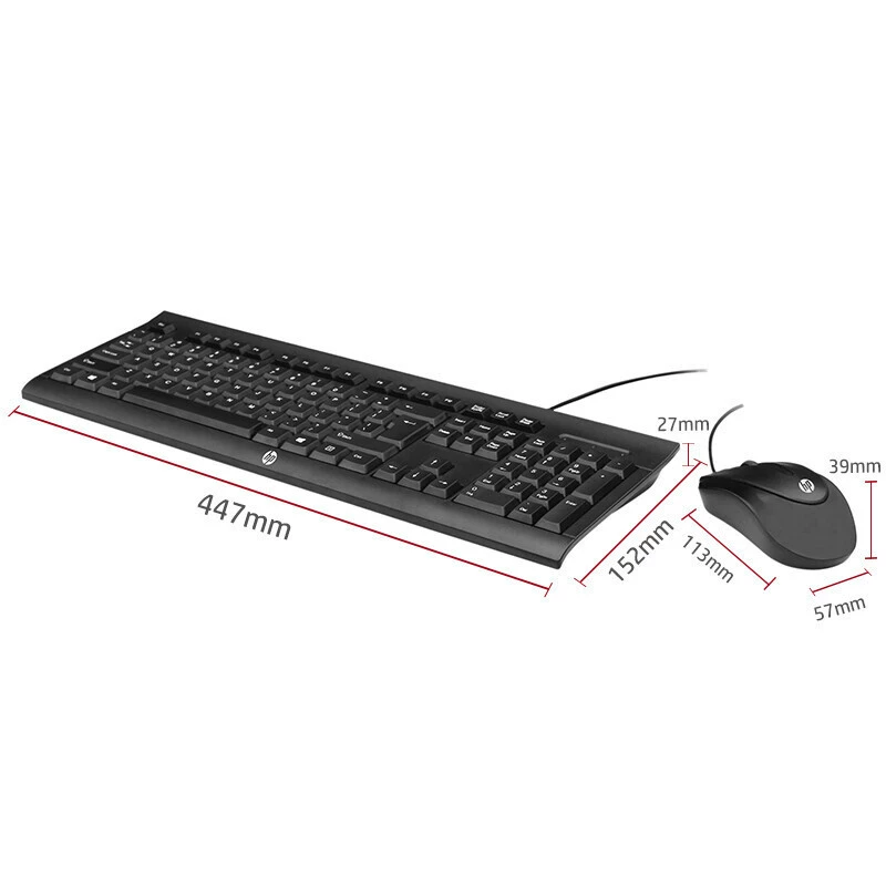 惠普（HP） Tibetan antelope Plus/ CS900 комплект проводной клавиатуры и мыши офисный набор клавиатура мышь черный
