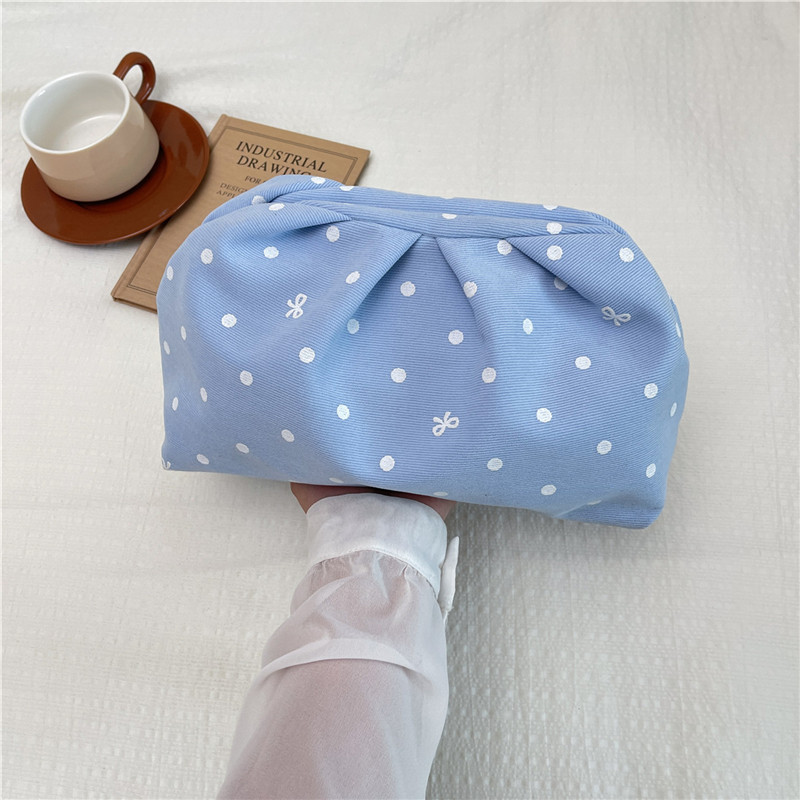 2026 punto de onda literatura y arte versátil estilo coreano de alta calidad estilo de moda de moda de chicas temperamento de compras versátil bolsa de mano