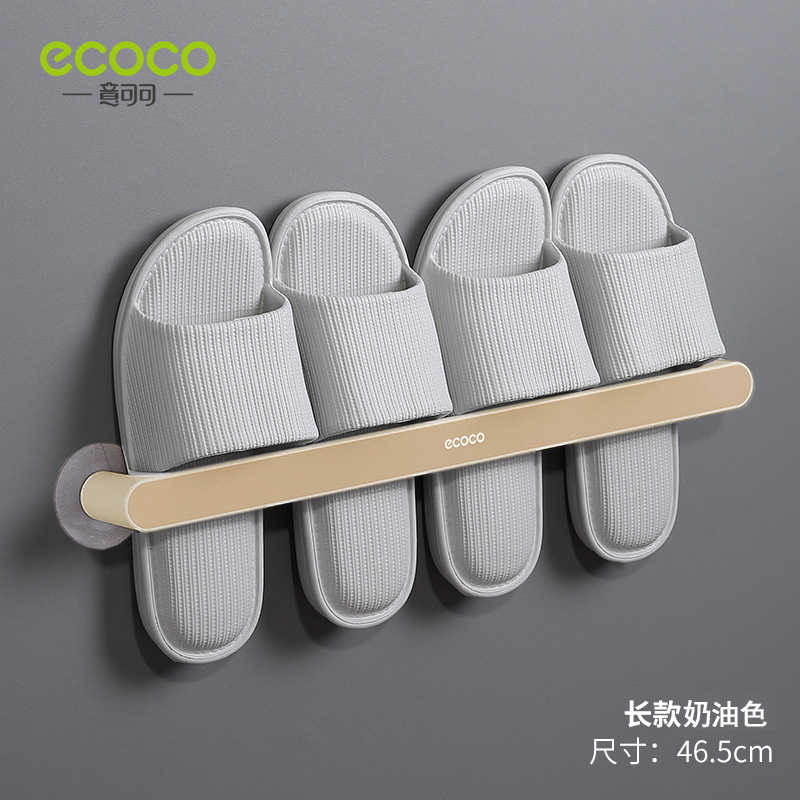 Cuarto de baño Zapatilla de baño sin golpes zapatillas de baño montadas en la pared estante de almacenamiento detrás de la puerta zapatos de almacenamiento artefacto Zapatero