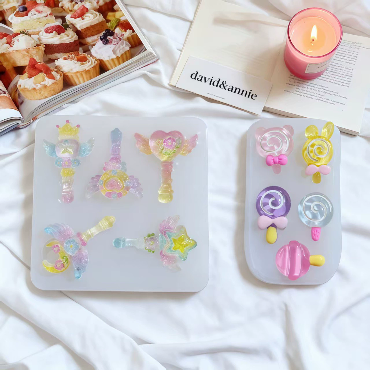 Cute small fondant, silicone mold, DIY