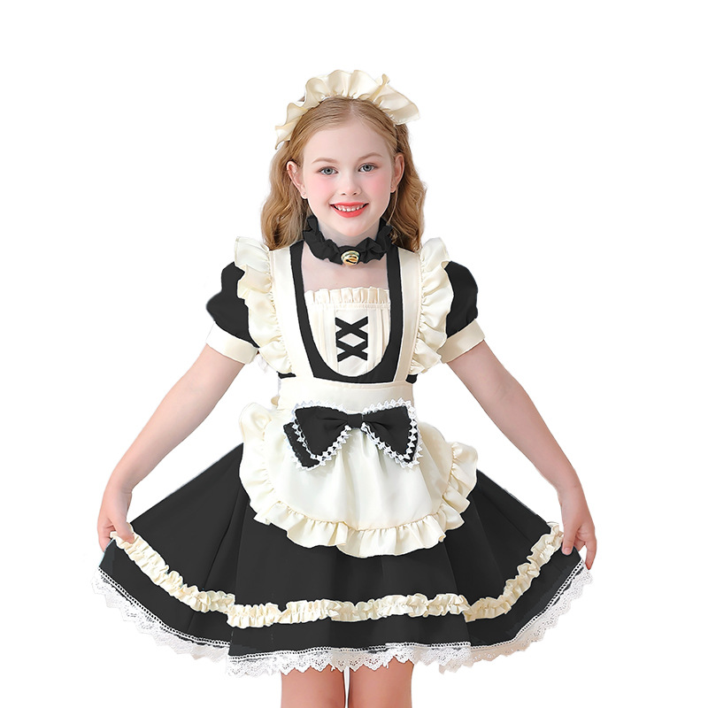 Girls Maid Outfit Children's Clothing Loli Pastoral Manor Lolita Dress Colonial Girl Alice Lolita
