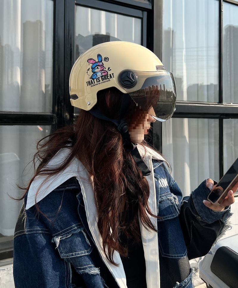 New National Standard 3C Certified Helmet Electric Motorcycle Half Helmet
