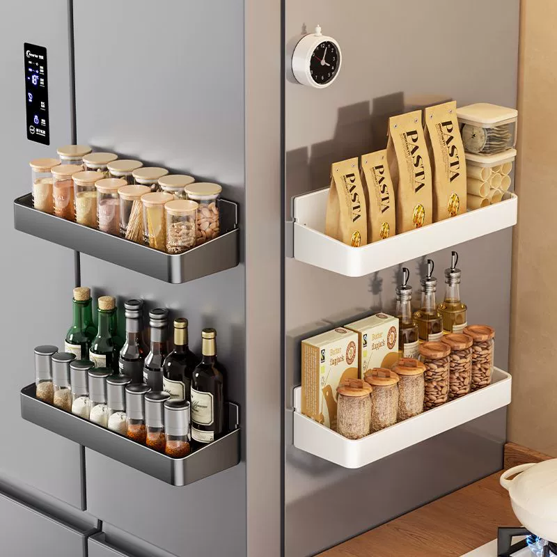 Spice Rack Wall-mounted Magnetic Shelf Rack No-drill from Yomiego