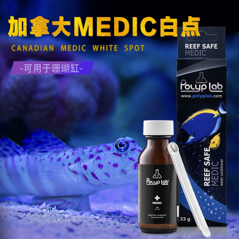 Canada Polyplab Медицинское морская вода рыбы Белая точка Медикамент коралловые Белая горшок Рыбья паразитичная