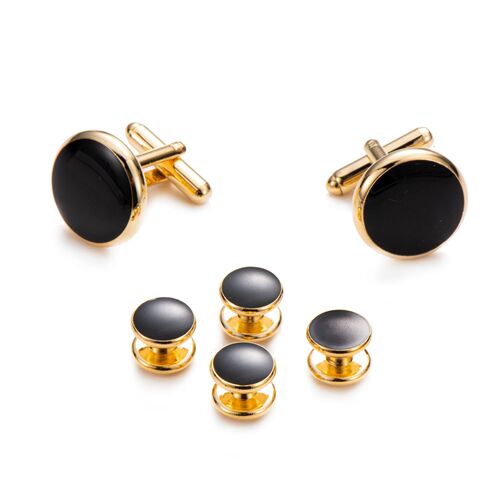 Dali Round Oil Droplet Six-Piece Set French Shirt Tuxedo Cufflinks Cuff Set Tuxedo Studs
