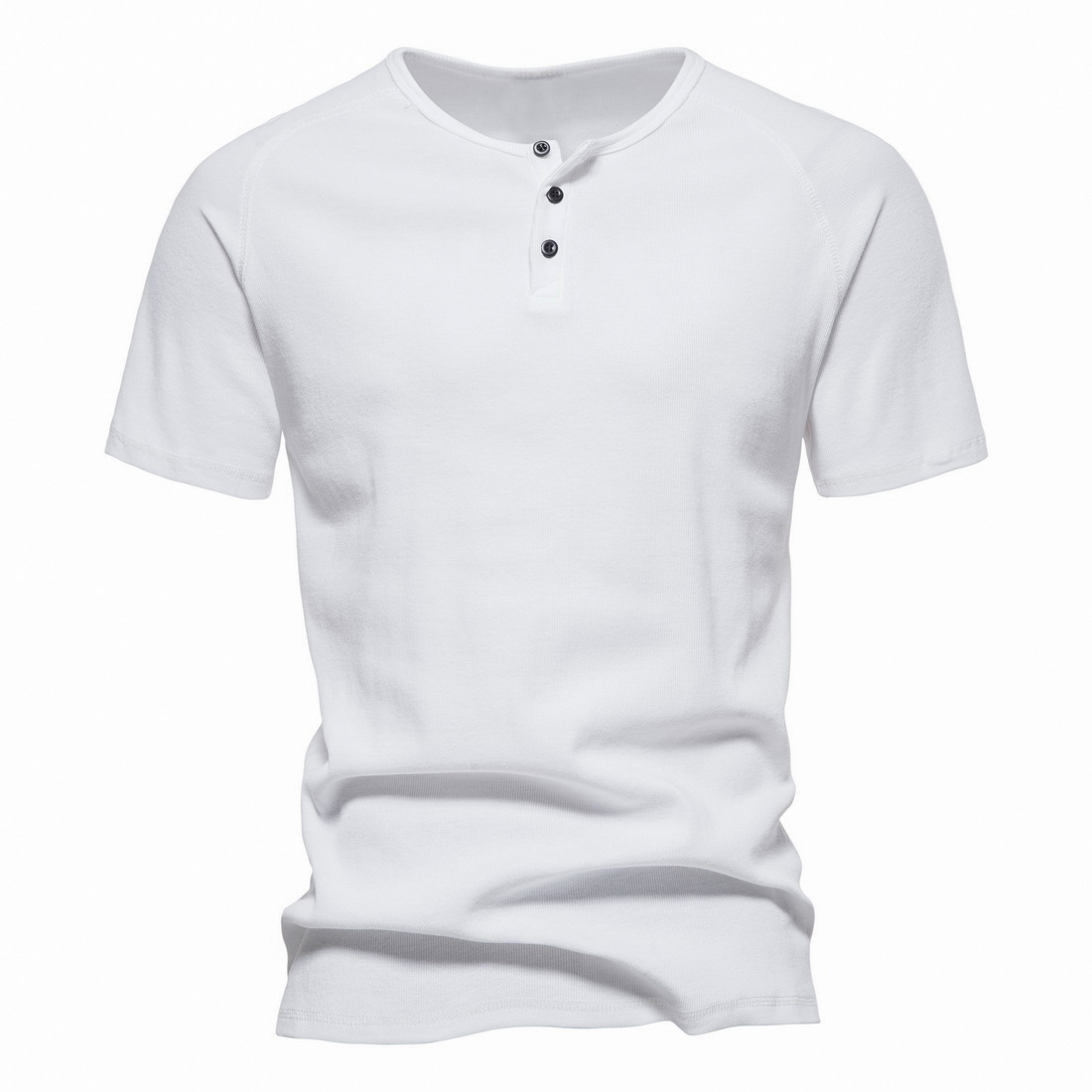 retro summer solid sports short sleeve T-shirt