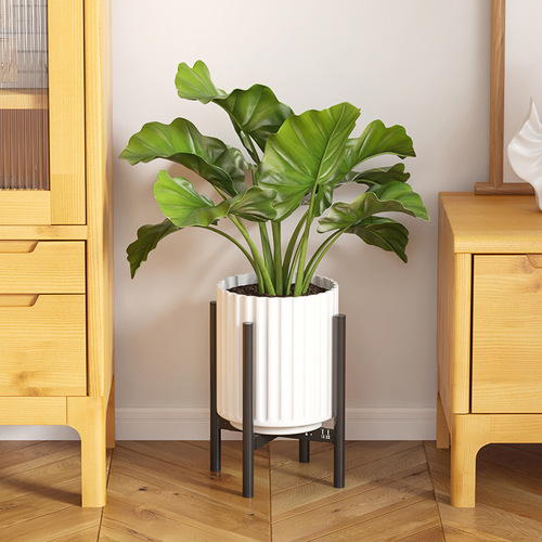 Indoor gardening flower pot stand Floor-standing metal flower pot stand Modern simple cross multi-layer telescopic flower stand