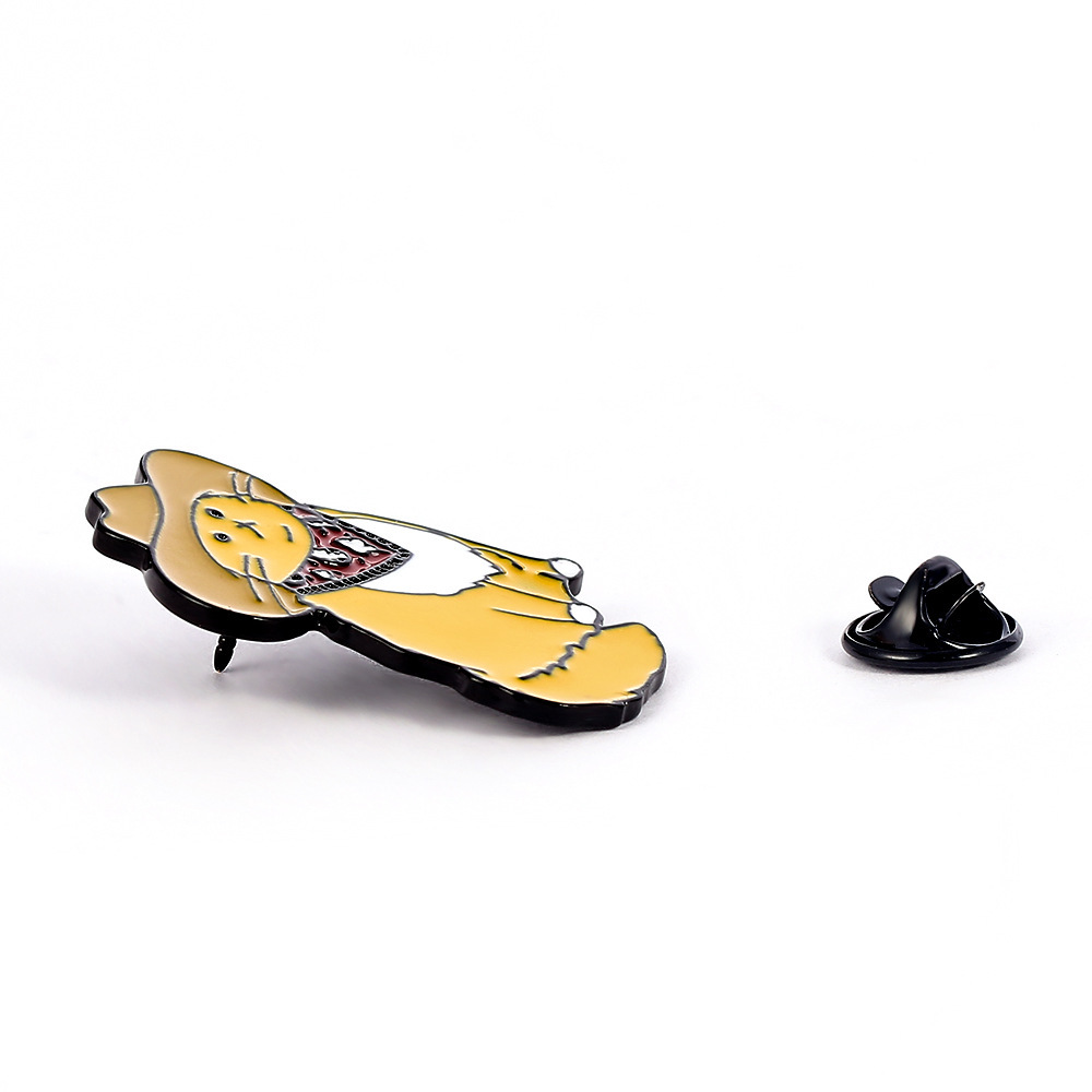 12g Weight Brooches Classification Casual, Daily Occasion Alloy Material Cattle, Cat Pattern Unisex Gender Cute Style Cute Pin Cattle Cat Alloy Unisex Brooches 7