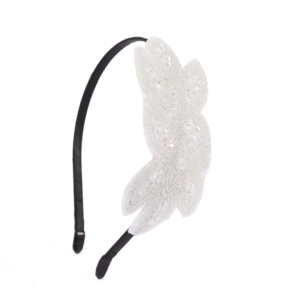 Accesorios para el cabello étnico bohemio elegante de moda lujo cristal hecho a mano con cuentas tocado banquete mascarada diadema