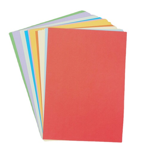Children's colored paper, primary school handmade paper, square A4, thick hard cardstock, kindergarten cutting paper, colorful origami cranes paper folding