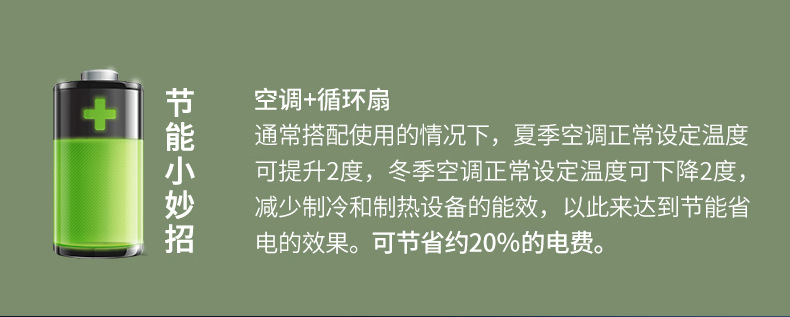 夏新 空气循环桌面台式迷你电风扇静音多功能小型家用大风力风扇详情9