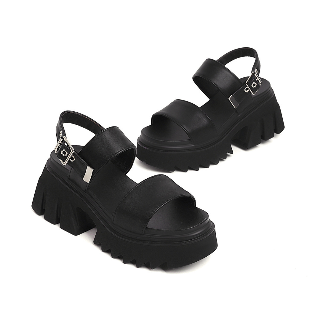 Black Sandals - Side View