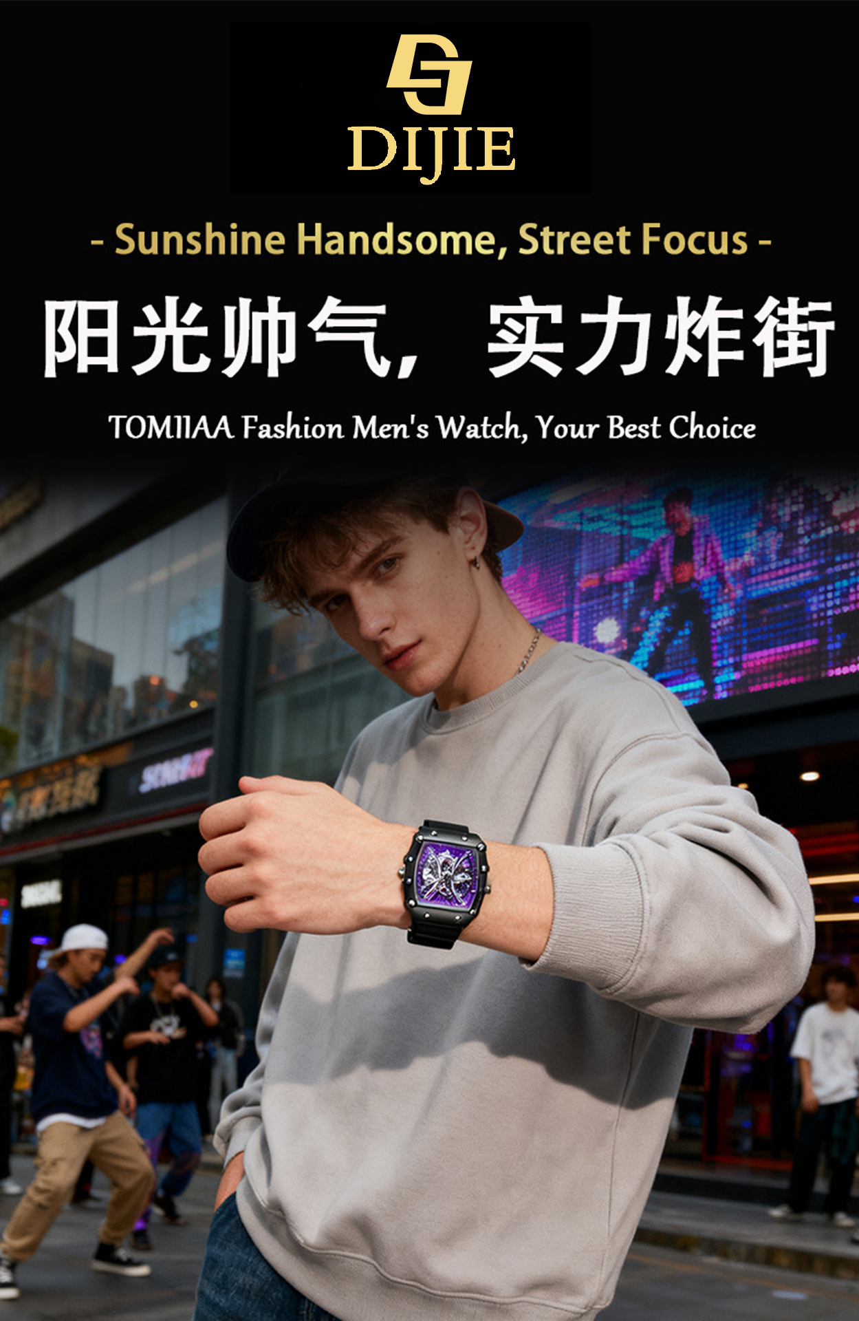 Herstellerverkauf leichte Luxus modische Business Herren großes Zifferblatt wasserdichte Armbanduhr Leuchtzifferblatt Kalender Uhr Großhandel Quarzuhr