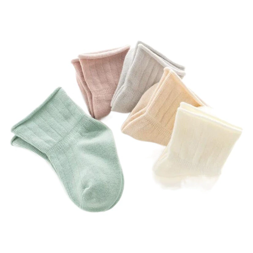 Детские носки, короткие мужские и женские носки Four Seasons со свободным ртом, весенне-осенние хлопковые носки, впитывающие пот, дышащие нога для младенцев и детей