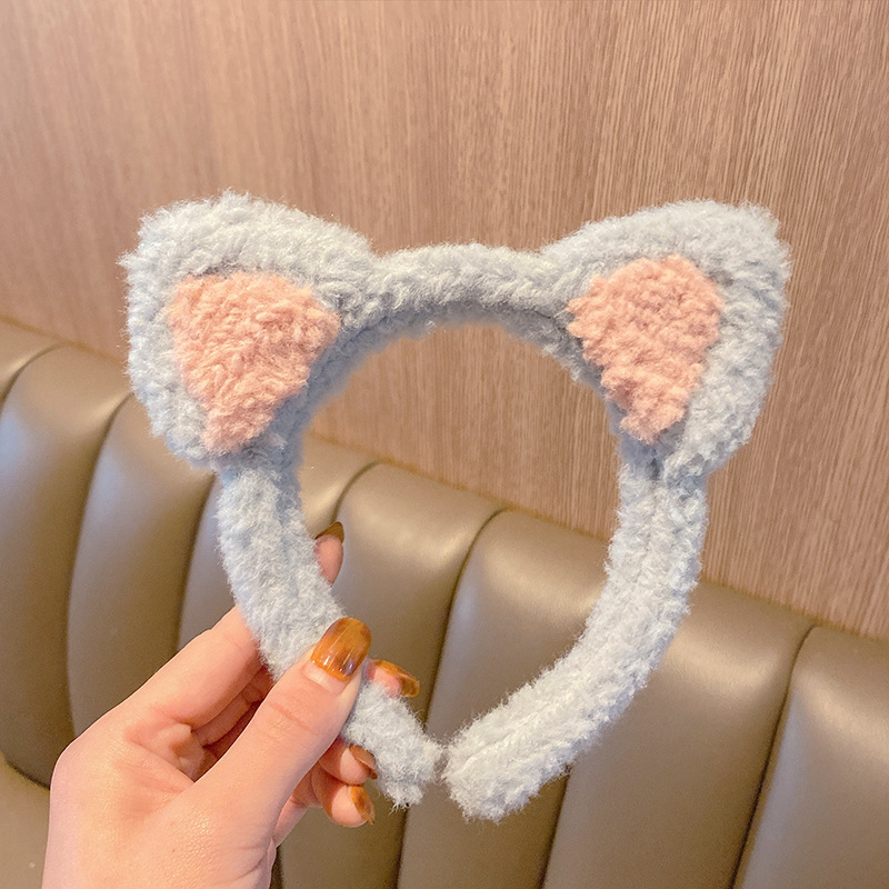 Corea del Sur vende lindas orejas de gato, diademas, diademas de felpa de niña dulce, diademas de todo fósforo, diademas para lavar la cara, diademas