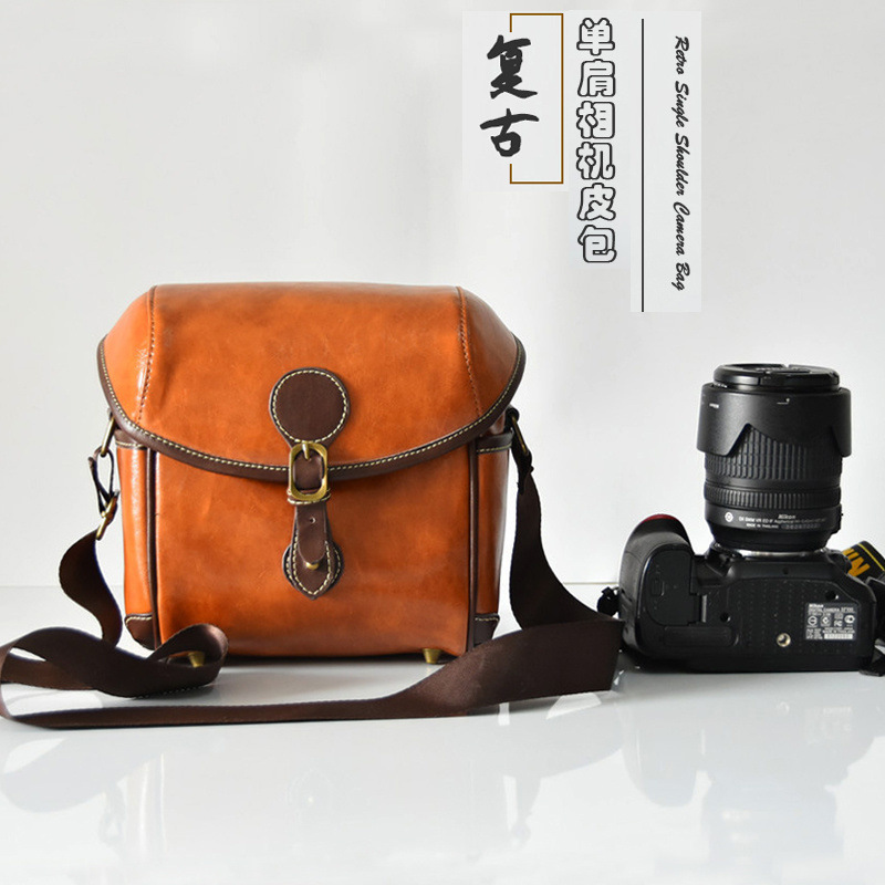 캐논 마이크로 단일 카메라 가방 R5 R6 RP M6 M5 M50II M 100 200D 가죽 가방 SX 60 250D R3