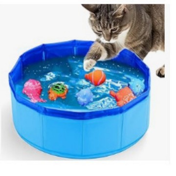 Square Foldable Pool, Pet Bath Tub, Swimming Pool, Foot Wash Basin, Cat Litter Box—Custom Labeling Available