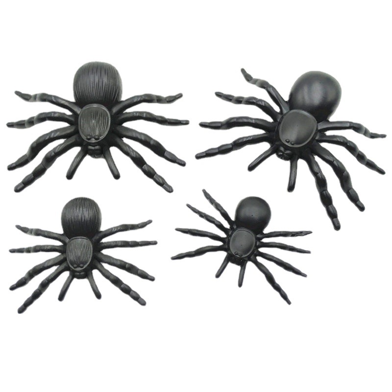 Plastic Spider Halloween Props Big Bar Haunted House Haunted Festival Decoration Tricky Spoof Cross-Border Supply Holiday Decoration 4