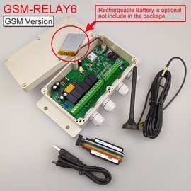 GSM-RELAY6六路继电器远程控制器可供货2G，3G和4G版本