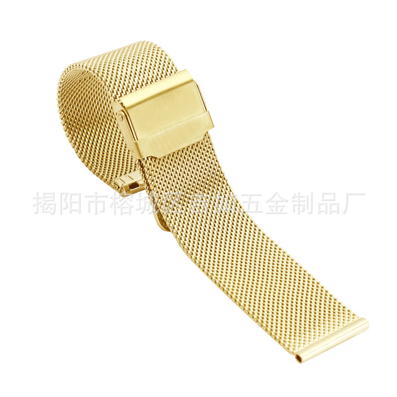 Adecuado para Samsung watch4 Huawei GT4 06 línea Milán hebilla magnética watch8 correa de Apple de acero inoxidable