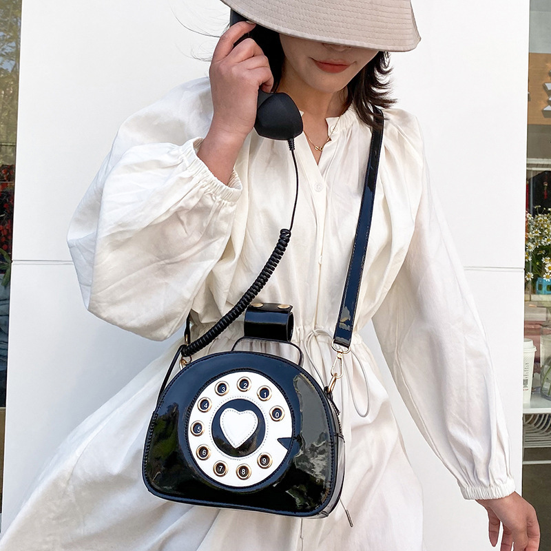 2024 New Summer Style Creative Sweet Girl Funny Stylish Fashion Cute Telephone Bag Shoulder Crossbody Bag