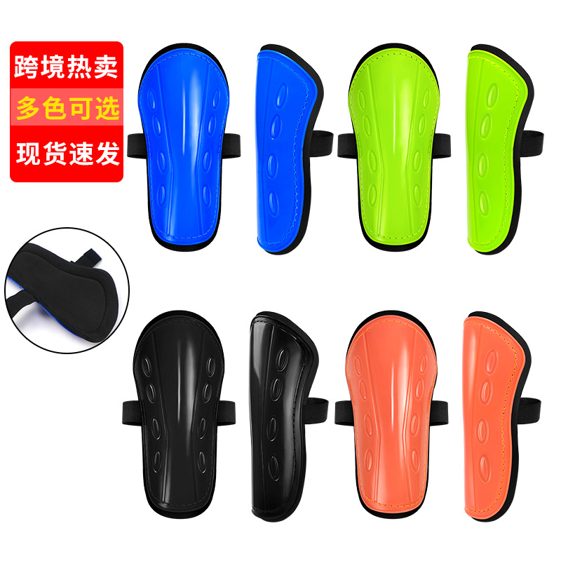 Cross-Border In-Stock Football Shin Guards, Thickened Anti-Collision Adult Sports Straps, Children's Training Calf Guards, Insert-Type
