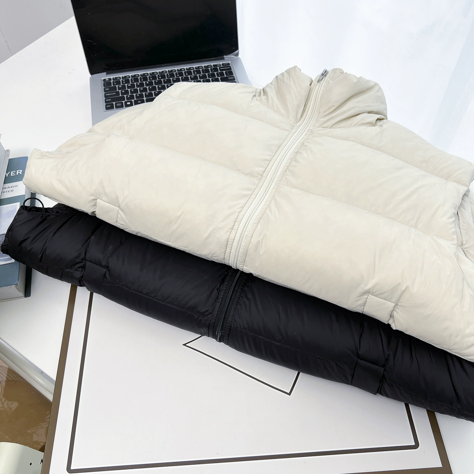 Winter base vest with down, jacket, feather stuffing