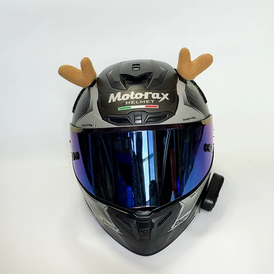 Cross-Border Christmas Antlers Elk Christmas Helmet Decoration Horns Ski Helmet Accessories Quick Release Decoration Wholesale (Motosiklet dəbilqələri) - antlers-small-without-helmet