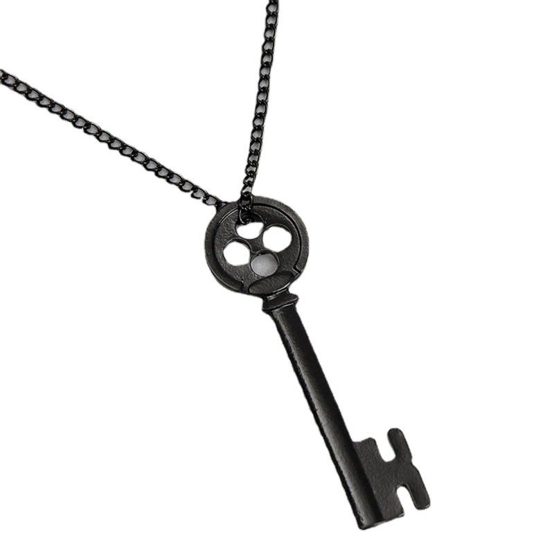 Europa y América regalo de Halloween thriller fantasía animación película fantasma madre collar negro colgante clave