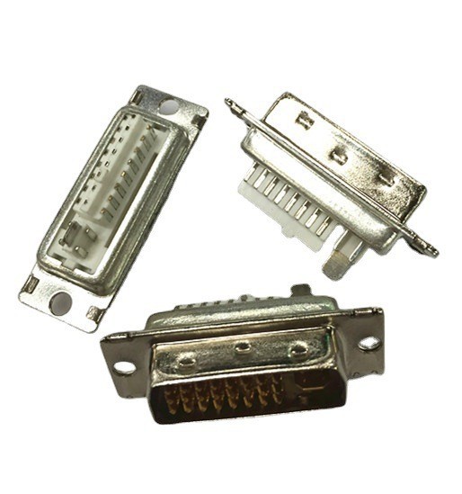 DVI24+5��ͷ�����庸��ʽ����ƽ�ڰ׽�о24��DVI����������