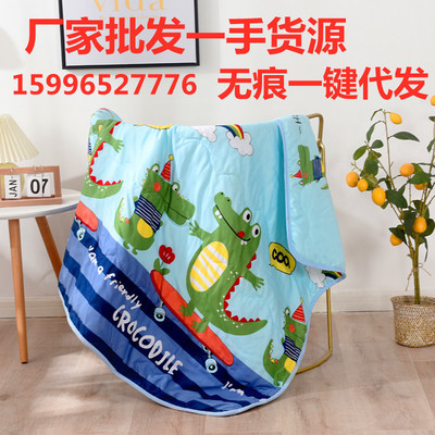 亲肤棉儿童驱蚊夏被夏凉被幼儿园宝宝午休空调被夏季礼品毯子批发