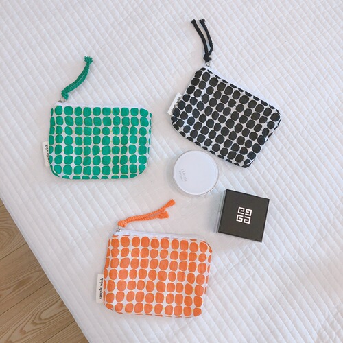 [Suxi Cloth Bag] Fresh Floral Coin Purse Mini Cute Cotton Bag Card Holder Headphones Lipstick Storage Bag