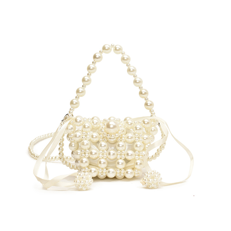 Dulce Pearl Princess bolso coreano estilo extranjero mini bolso de hombro para niños y niñas verano nuevo bolso de cadena para niños