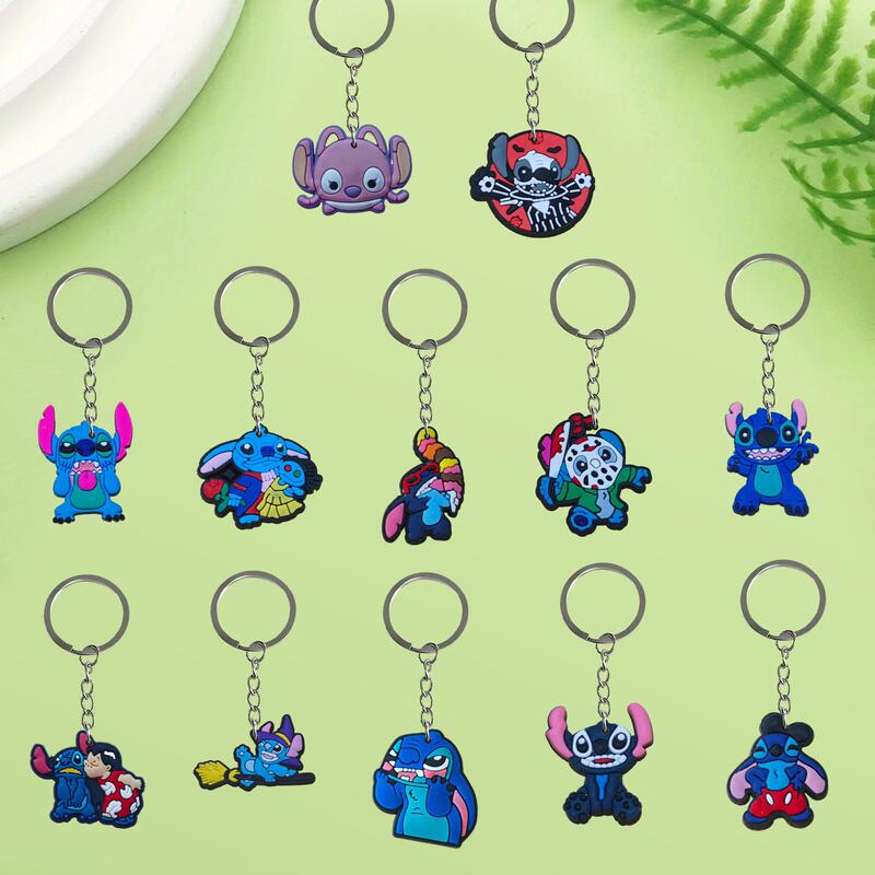 Blue stilts series creative keychain etsy creative car pendant PVC soft glue DIY decorative fashion car