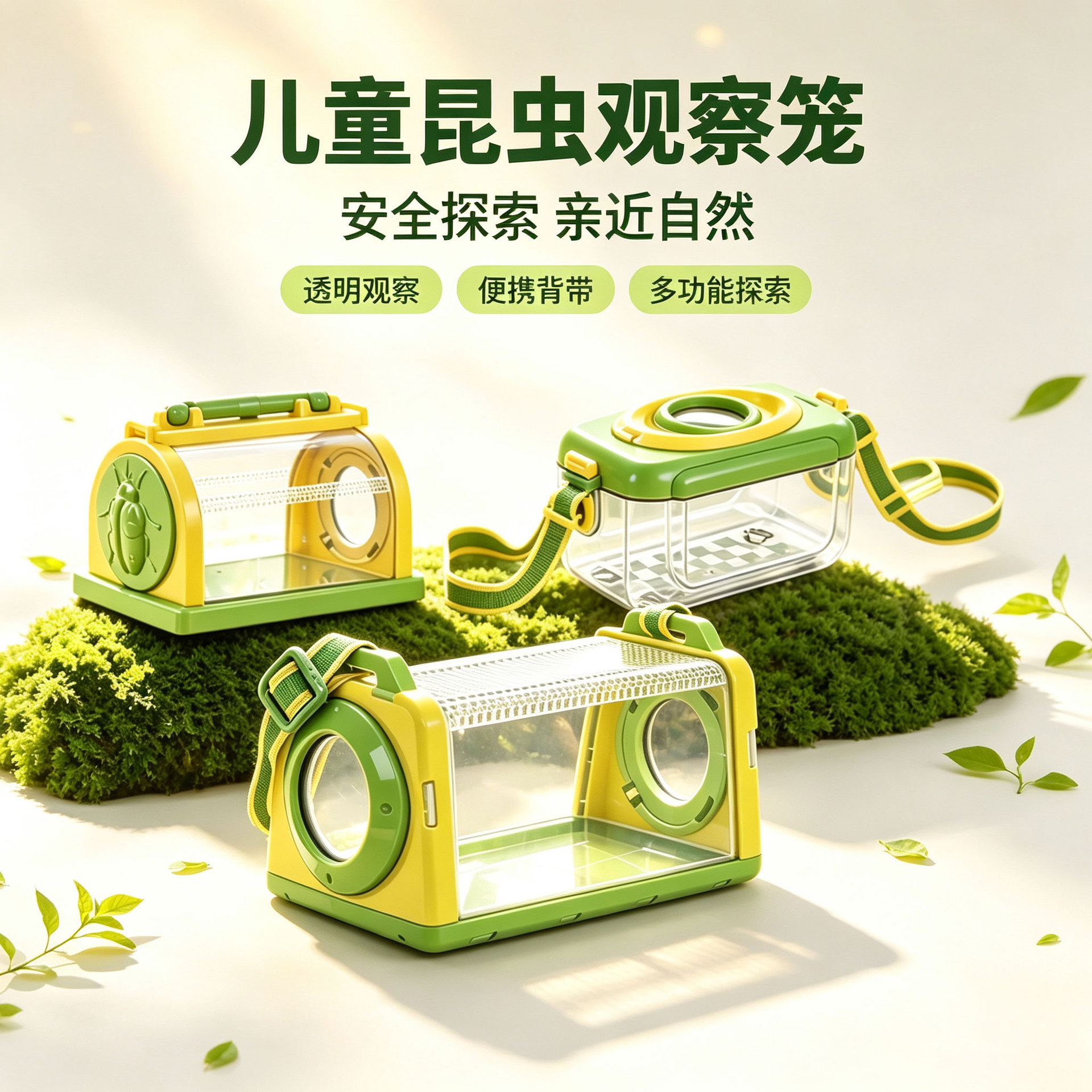 儿童户外昆虫观察盒探险工具捕虫器益智玩具昆虫盒儿童玩具批发