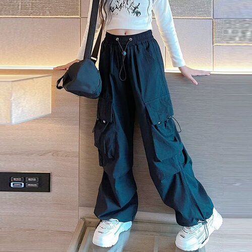 Girls' Pants Spring and Autumn Style Trendy Kids' Work Pants Fall Streetwear Autumn Kids' Sport Pants Fashion