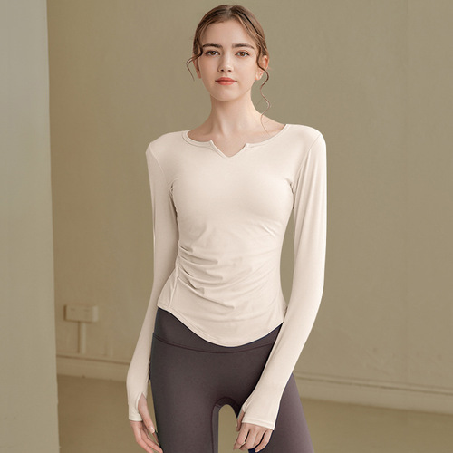 VFU sports top autumn running quick-drying fitness clothes tight Pilates long-sleeved yoga clothes for women in autumn