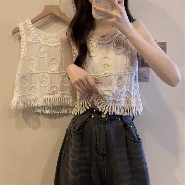 【Inner vest white】Single