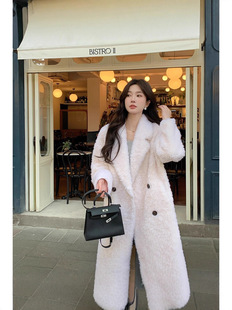 Designer imitation wool teddy bear coat for women's new windbreaker pellet fleece jacket integrated fur