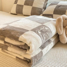 冬季加厚保暖牛奶绒毛毯办公室午睡空调小毯子宿舍珊瑚绒床单盖毯