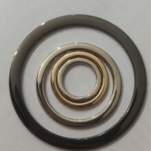 批发扁圆环扁锌合金腰扣扁平圆圈扣服饰 锌合金扁线圆环现货