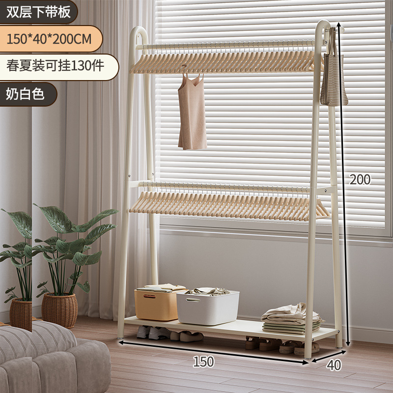 Percha de sombrero percha de ropa de piso para dormitorios caseros percha de ropa de aire de doble capa percha de ropa de aire simple percha de ropa interior