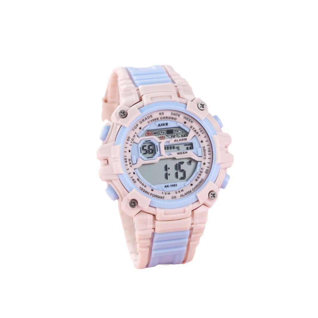 Nuevo estilo británico simple reloj electrónico de color de empalme estudiantes niños reloj de pulsera universal fresco reloj electrónico de alta calidad