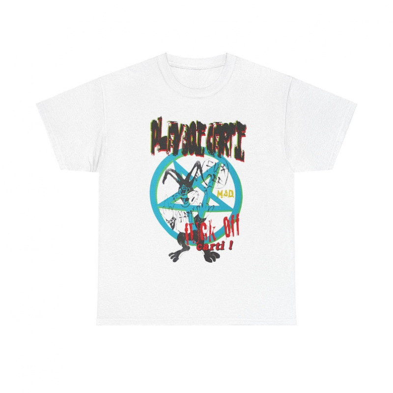 [Cross-Border European Code] Playboi Carti F*Ck Off Tee T-Shirt Album Chaos